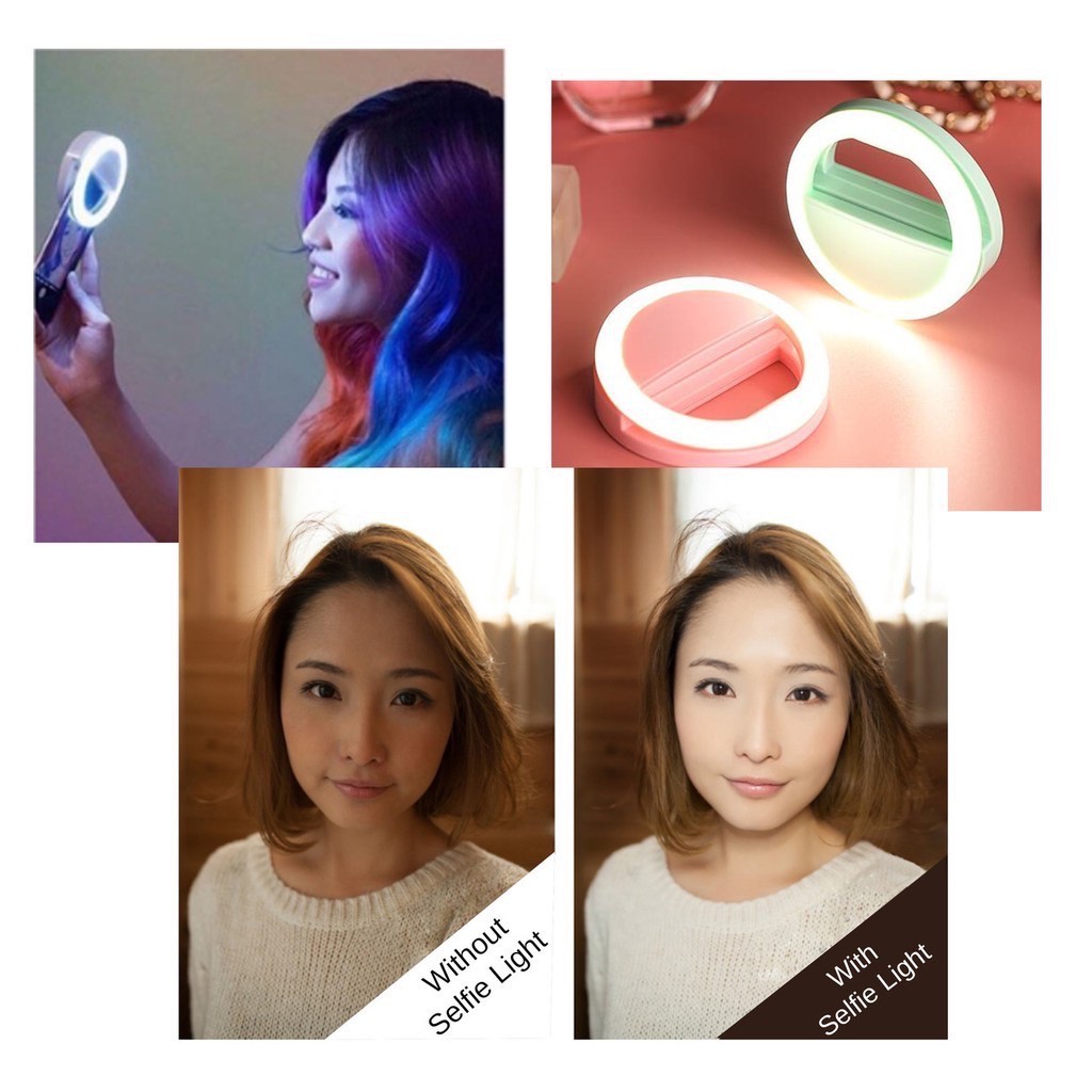 Ring Lampu HP Ring Lampu Selfie Kamera Bulat Kaca Original Good Quality