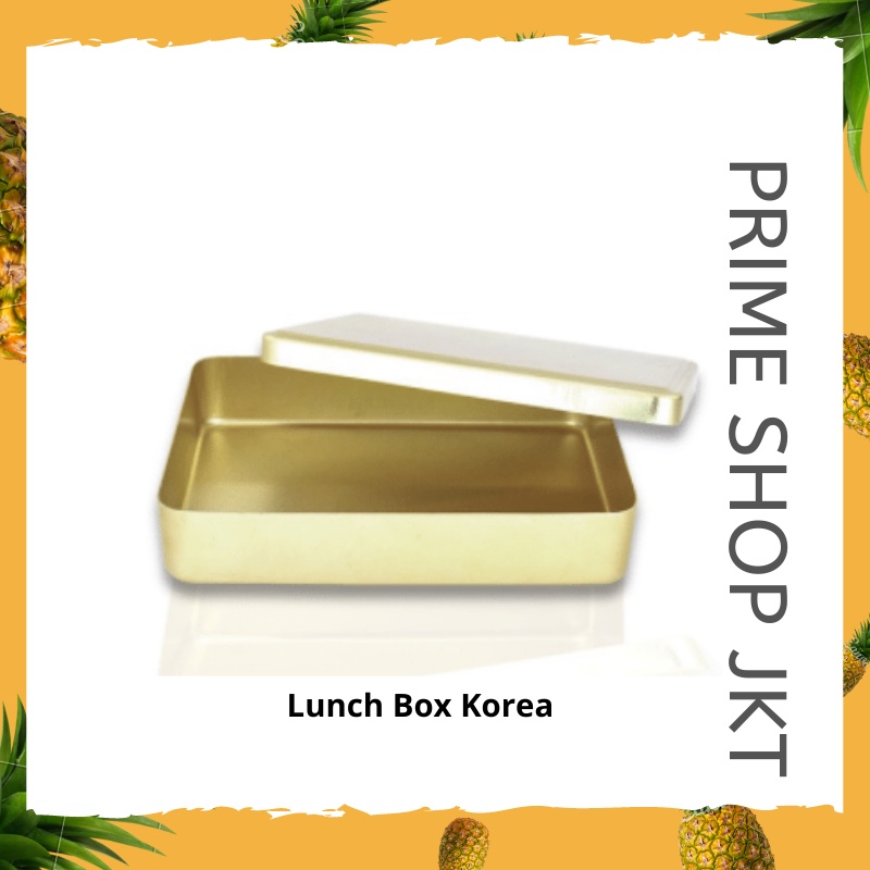 Korean Old School Metal Lunch Box Kotak Makan Korea Squid Game