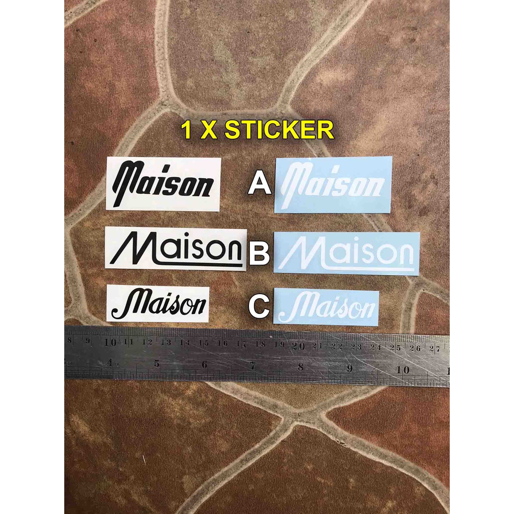 Gitar Maison Sticker Tempel Headstock Elektrik Akustik Stratocaster Superstrat Telecaster Guitar Bas