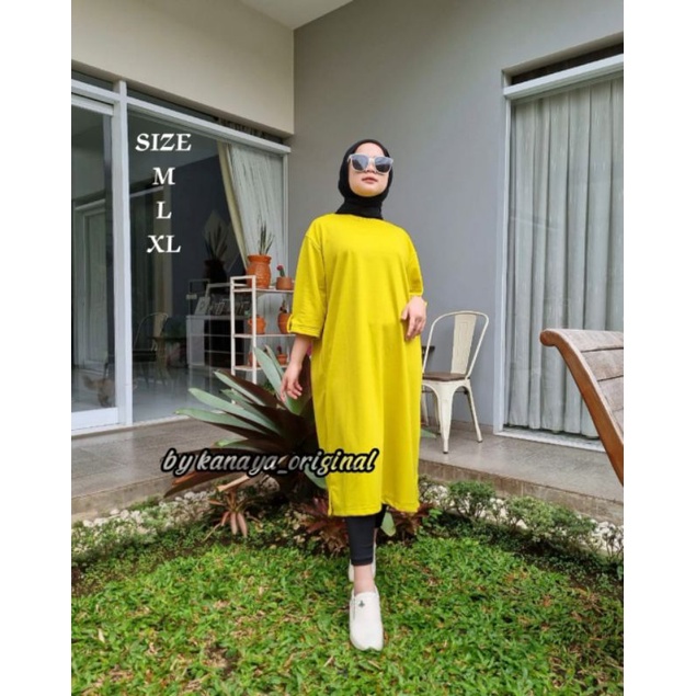 Tunik Polos Wanita Long Tunik Oversize Terlaris Tunik Panjang Kekinian 2022