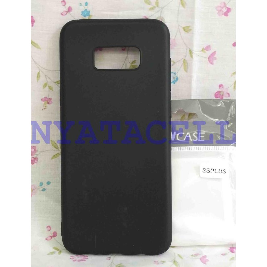 NEW CASE MATTE SAMSUNG S8+ PLUS SOFT BLACK ANTI MINYAK SOFTCASE/JELLY - HITAM MILENIA