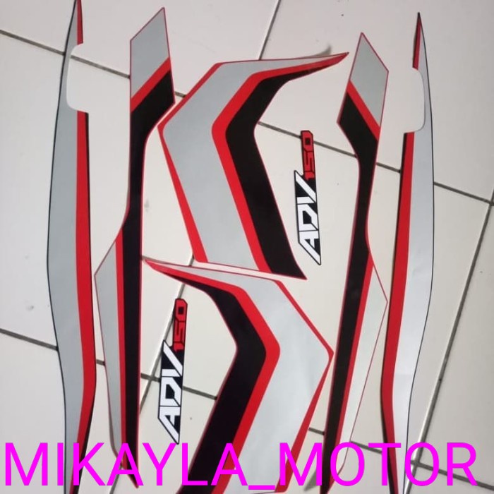 stiker striping Honda adv 150 2019 merah