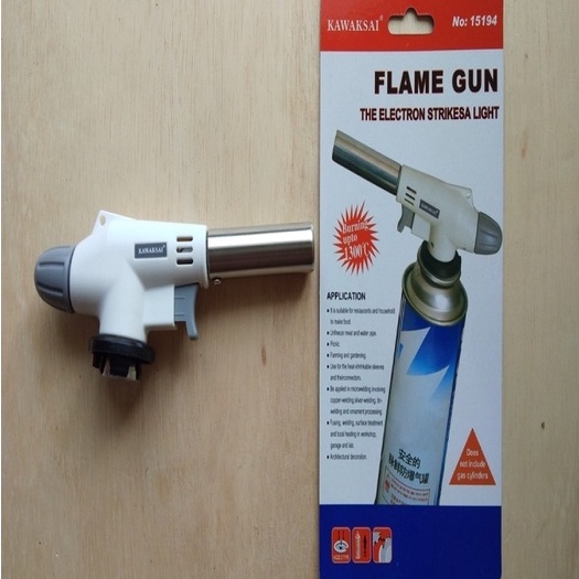 GAS TORCH KAWAKSAI /LAS PEMANTIK API/PEMANTIK GAS PEMANTI GAS PEMANGGANG MAKANAN TEMBAK/FLAME GUN / GAS TORCH / BLOW TORCH / TORCHING/THE ELECTRON STRIKESA LIGHT