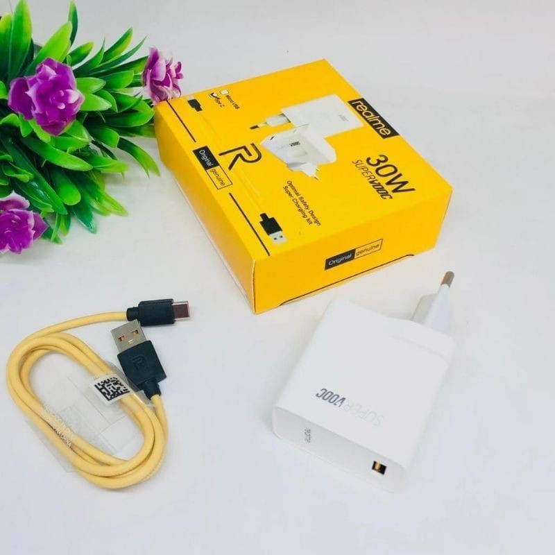 TRAVEL CHARGER REALME 30W TYPE C SUPERVOOC CHARGER CASAN REALME 30W TYPE C SUPERVOOC