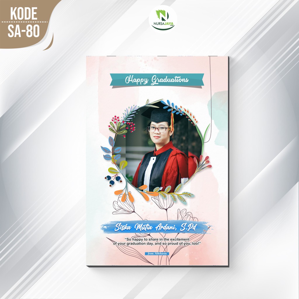 (Desain + cetak Papan) Kado Hadiah Murah Wisuda UlangTahun Pernikahan Anniversary Hiasan Dinding