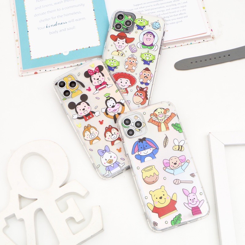 CARTOON CASE LASER CARD AIRPILLOW FOR OPPO REALME  A3s A1K A5s A12 A7 Reno 2F F11 F9 F7 F5