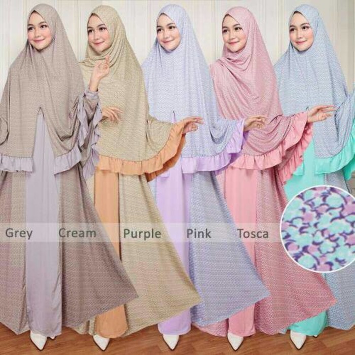 PALING DICARI  hjm setelan st hijab muslim syari YUNITA SET / baju wanita maxi