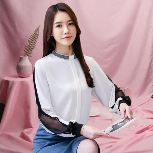 COD BAJU BLOUSE MODEL GAYA WANITA CEWEK KOREA PROMO BLUS LENGAN PANJANG VARIASI MOTE LEHER ATASAN WA