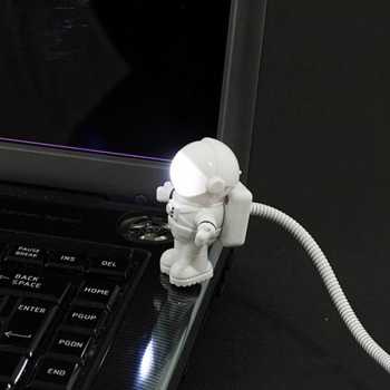 Lampu LED USB Night Light Lamp Flexible Spaceman Astronaut / Lampu Led Malam Lampu Led Astronot / Lampu Aksesoris Kamar Keren Lampu Led Hiasan Kamar Aesthetic / Lampu Astronot Listrik Lampu Usb Led Mini Lampu Laptop Usb / Lampu Led Usb Aksesoris Laptop