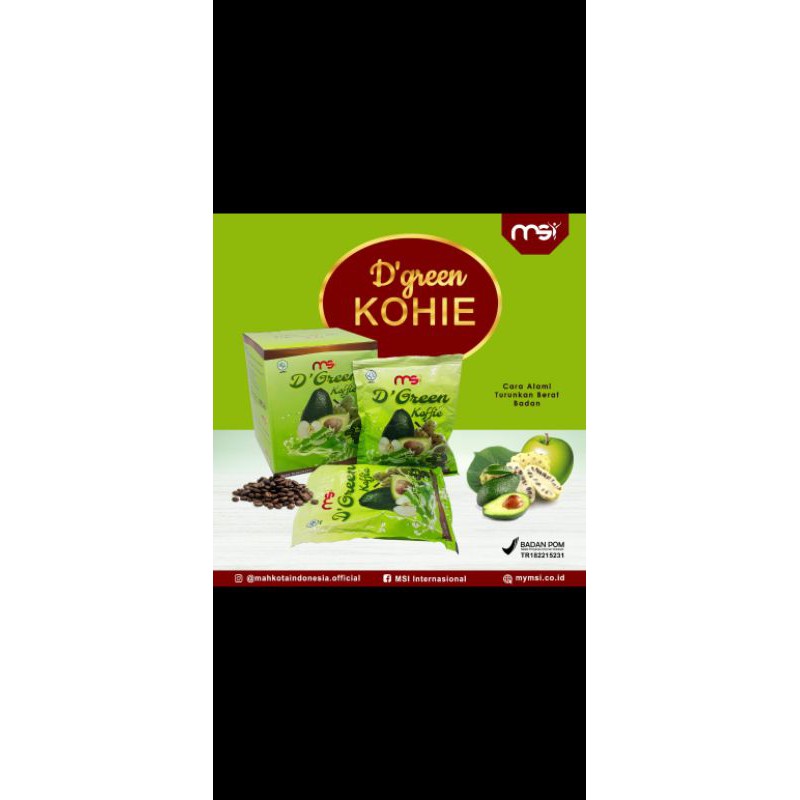 D'GREEN KOHIE MSI ORIGINAL 100%