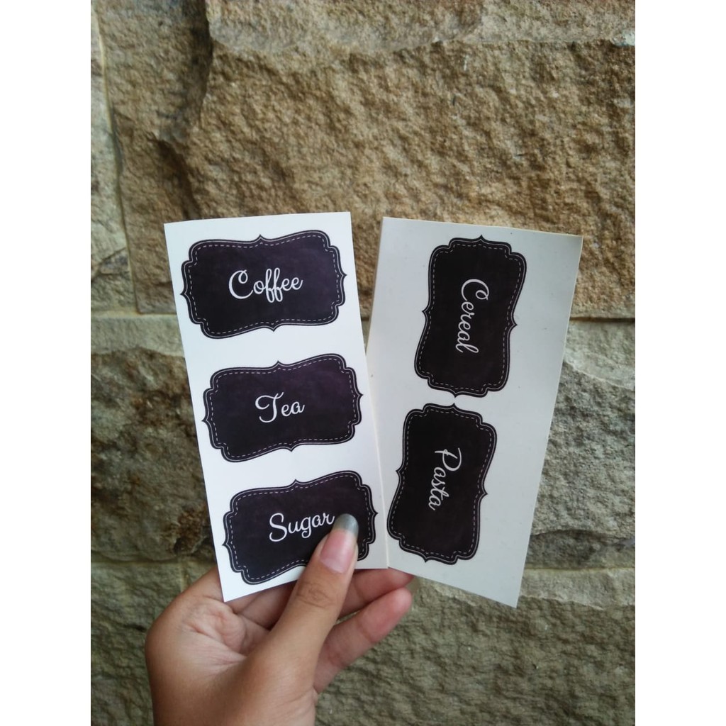 

Stiker Label Bumbu Custom/ Stiker Label Bumbu Bentuk Papan Tulis / Stiker Label Custom Anti Air