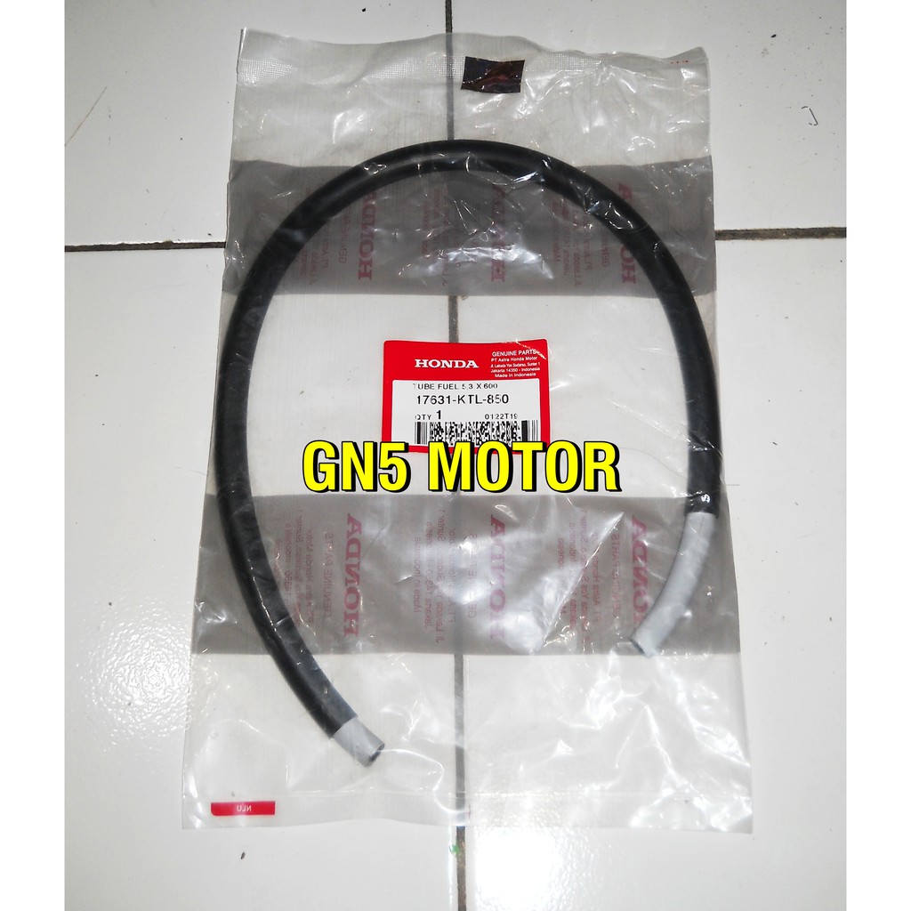 SELANG BENSIN PANJANG 60 CM HONDA SUPRA FIT NEW / FIT S / FIT X ORISINIL AHM ORIGINAL 17631-KTL-850