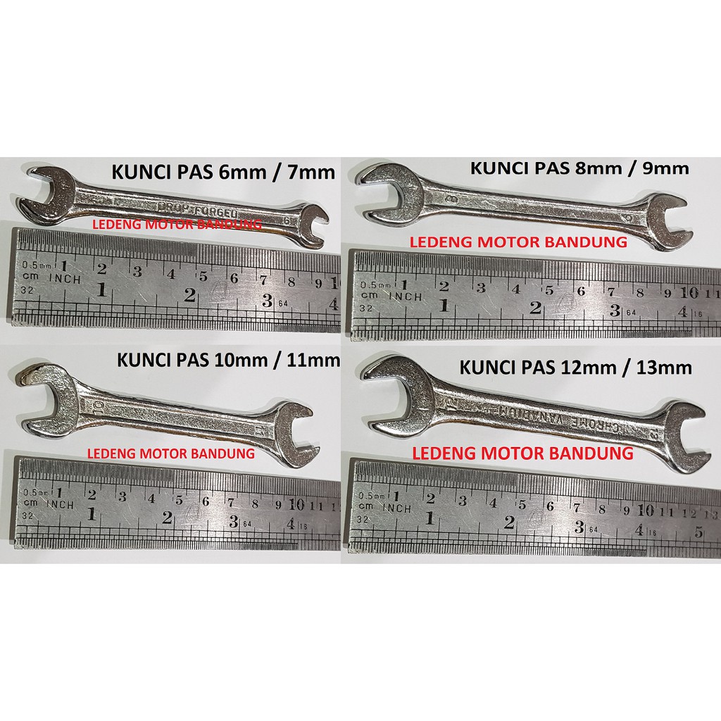 Kunci Pas Set 6 7 8 9 10 11 12 13 14 15 16 17 18 19 20 22 mm Paket Komplit