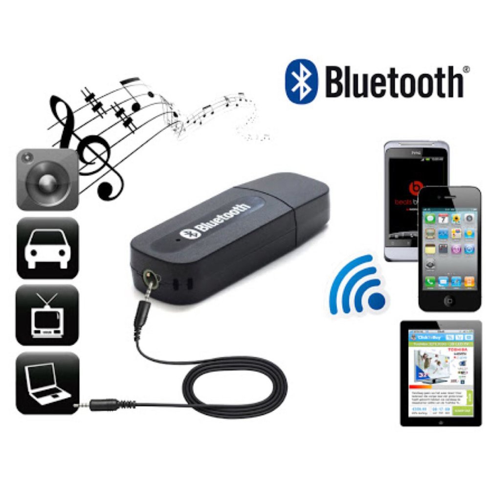 BLUETOOTH RECEIVER CAR STEREO CK 02  / USB WIRELESS  BT MUSIC USB SALON AUDIO MUSIC SPEAKER PC MODIL