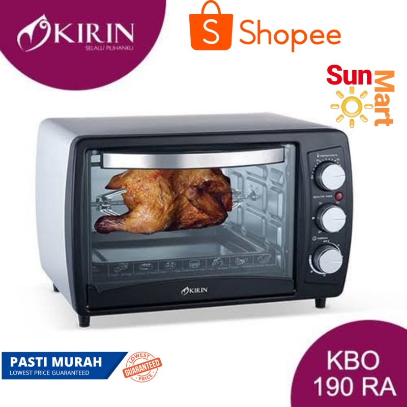 MURAH!! KIRIN Oven Toster 19 liter KBO 190 RA Low Watt