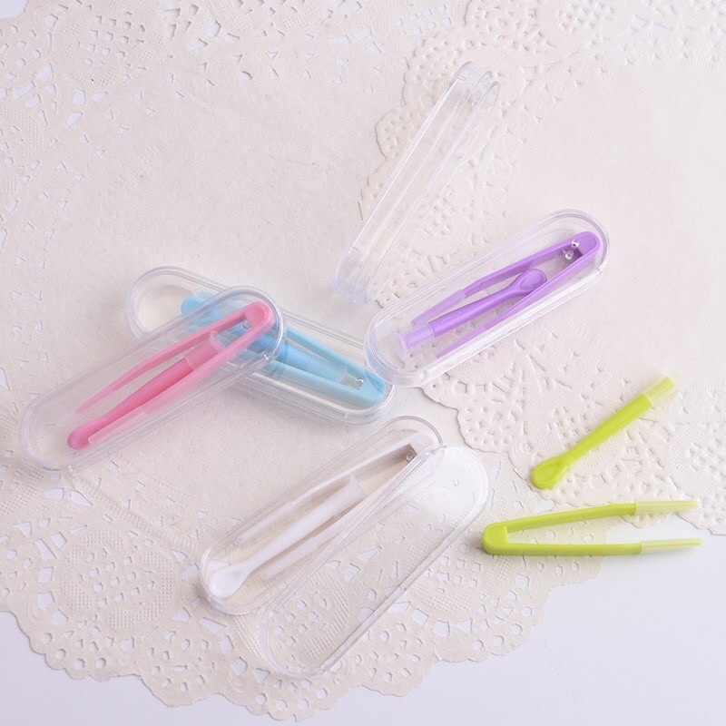 PENJEPIT Softlens + Tongkat Stick Pasang / Capitan Softlen / Tweezers / Twezer / Jepitan