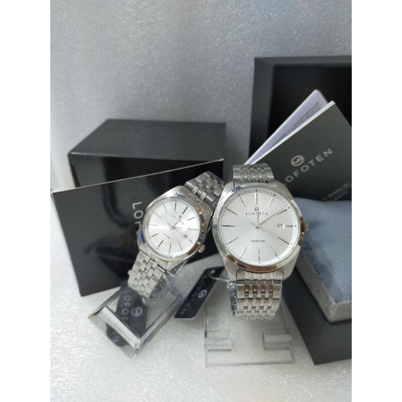 LOFOTEN F8101M Jam Tangan Couple Stainless Steels Garansi resmi 1 tahun / F- 8101 M