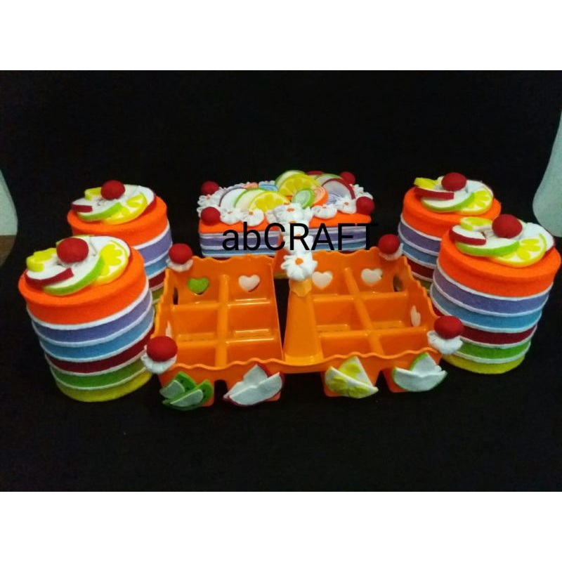 Set Toples Hias Kain Flanel/Souvenir/Kado/Hampers
