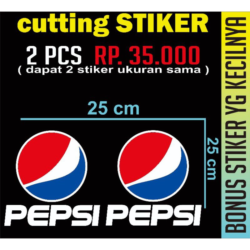 

cutting stiker logo PEPSI