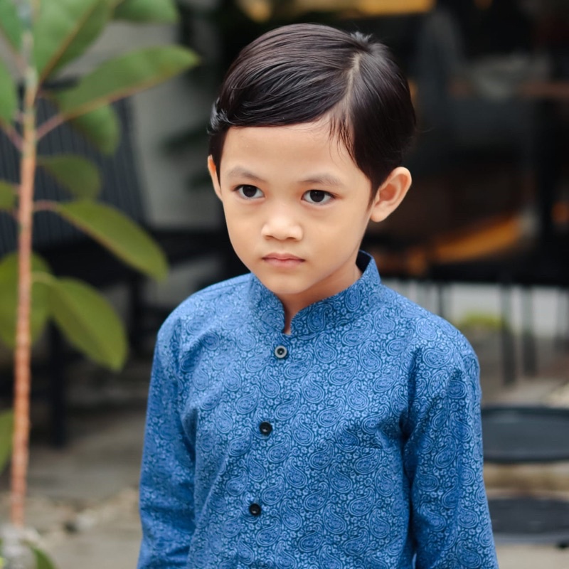 BatikBule Kemeja batik anak slimfit lengan panjang super promo