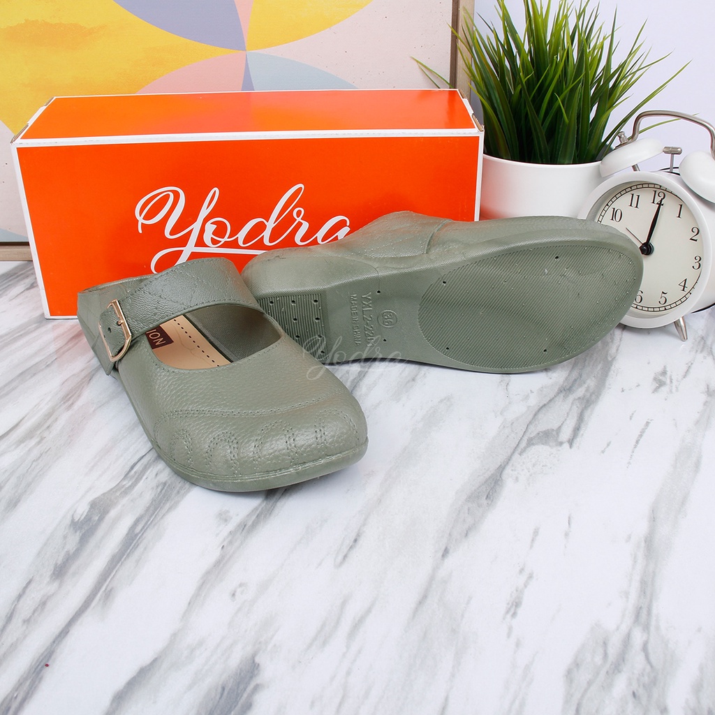 Yodra Ophelise Flat Jelly Shoes Import YDR235 Real Pict