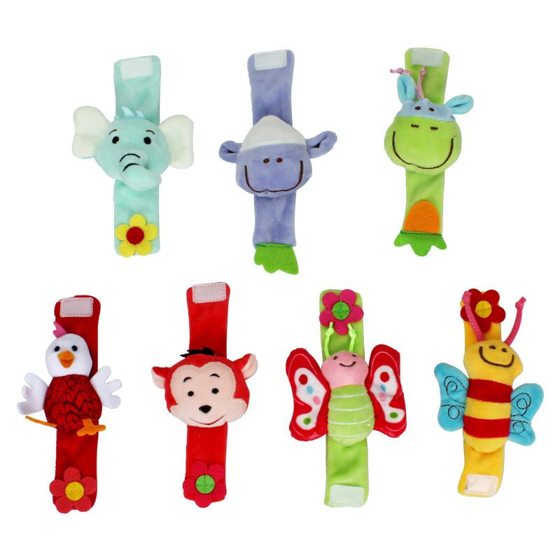 Gelang Bayi Rattle Plush Wrist Kerincingan/Mainan Gelang Rattle Bayi