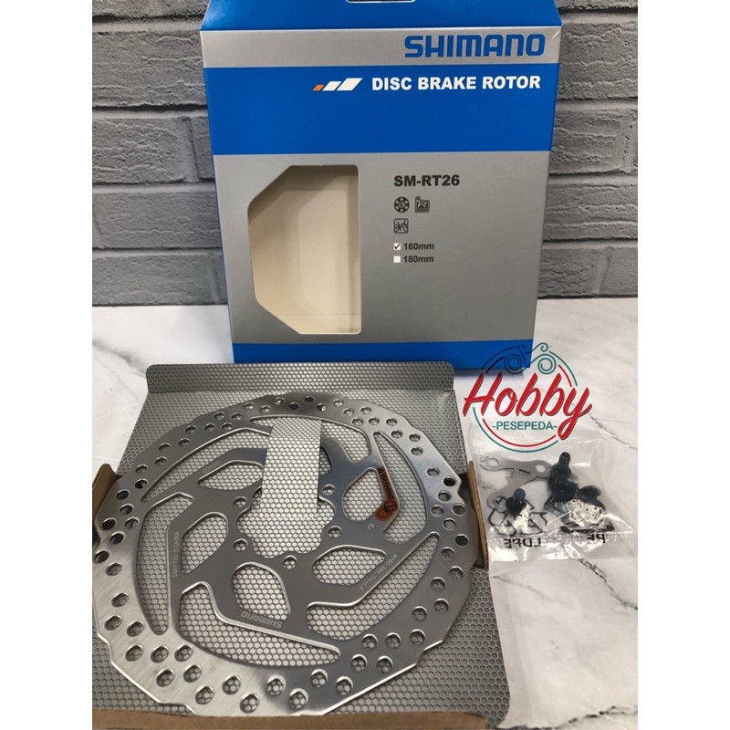 SHIMANO ROTOR RT26 BAUT 6 160mm DISCBRAKE SHIMANO ROTOR