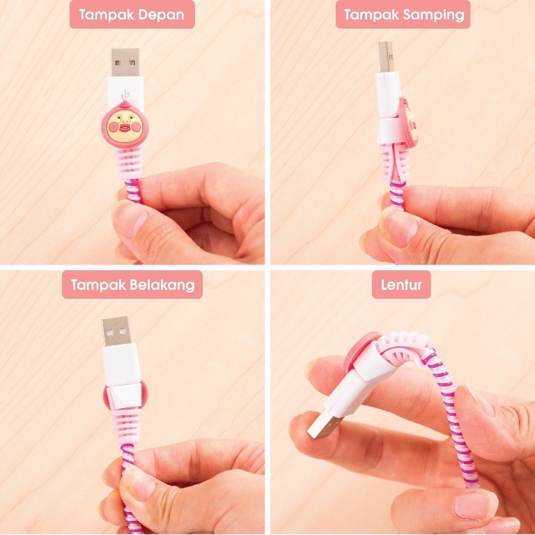 Cartoon Cable Protector | Pelindung Ujung Kabel | Cable Saver Karakter 18 - 33