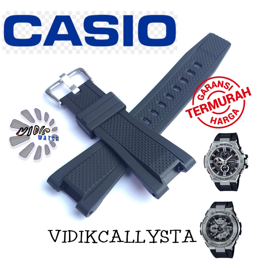 Casio Strap Jam tangan G-shock Gst s100 s110 w110 w100 s210 s300 w300 gst400 GST 400