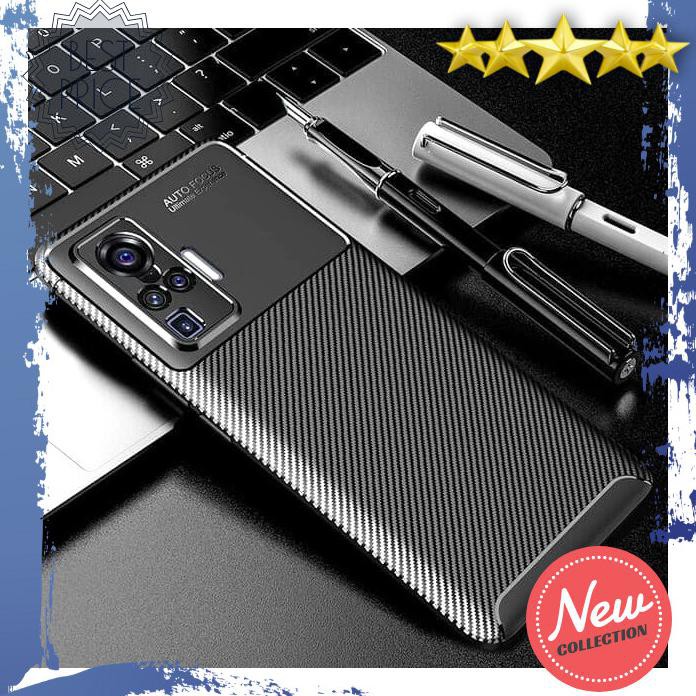 CASING HP VIVO X50 X50 PRO SOFT CASE FOCUS CARBON ORIGINAL