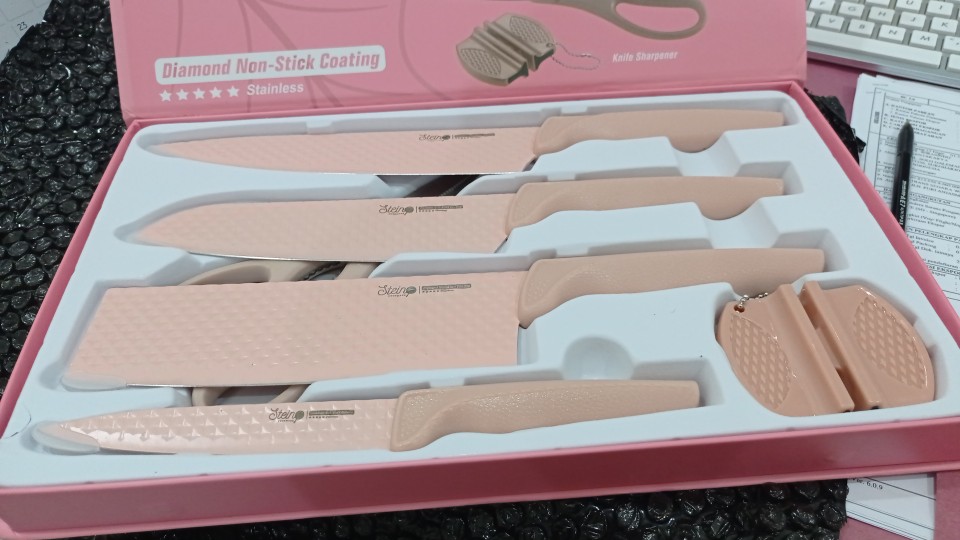 Diamond Knives Set Steincookware / Pisau Set Steincookware