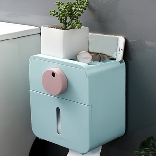 Waterproof Toilet Paper Roll Holder Wall Mounted Towel 