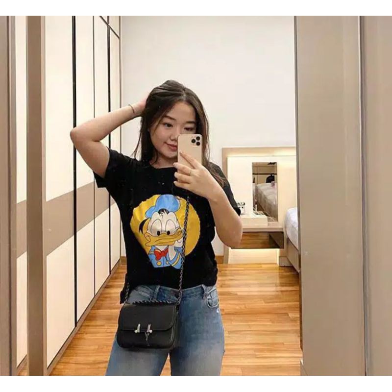 KIM-T-shirt Wanita Donal duck lucu