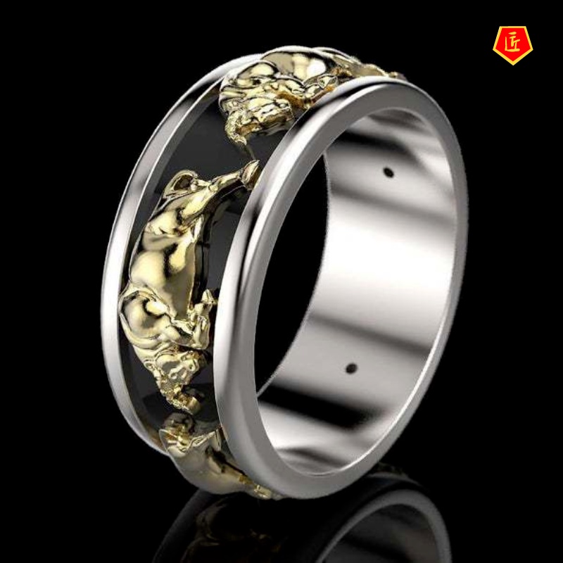 [Ready Stock]Fashion Personality Golden Cow Ring