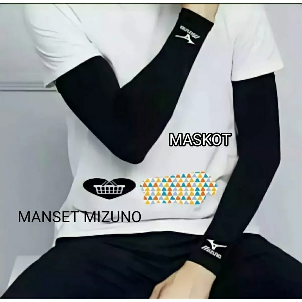 Sepasang Manset Tangan Logo Nike/Manset Olahraga/Manset Volly/Manset Sepeda/Manset Hijab