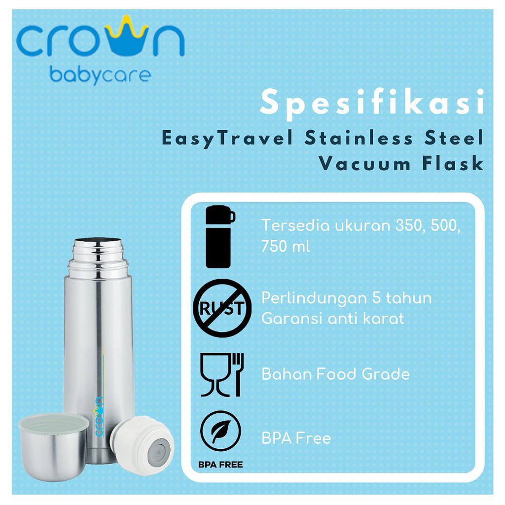 Crown (350 ml) easyTRAVEL Thermos / Termos Bayi