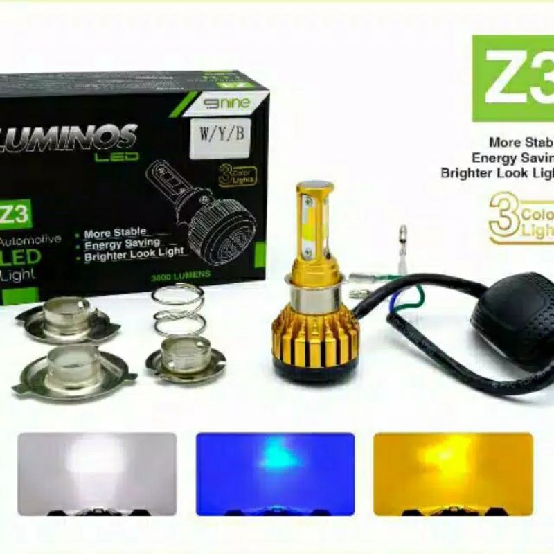 Nine LuminosLED Motor Nine 3 Warna Z3 WHITE/YELLOW/BLUE