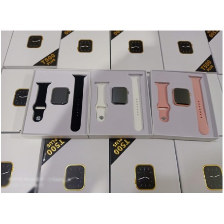 Jam tangan Smartwatch T500+ Plus Cowok Cewek Strap Rubber Fungsi Telepon+monitor Tekanan Darah+detak