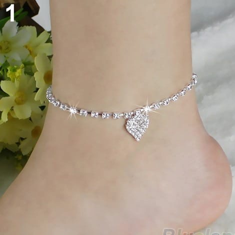 Gelang Kaki Rantai Lapis Silver Desain Bintang kecil Silver Anklet