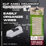 Klip Penjepit Kabel (Wire House Clamp) isi 20pcs