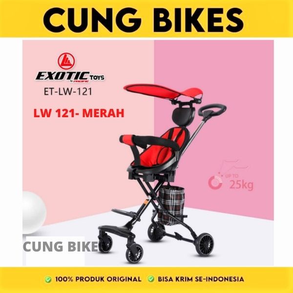 Magic Stroller Exotic Bisa Bulak Balik Kereta Dorong +Kanopi LW 121 LW120 BONUS kartu UCAPAN