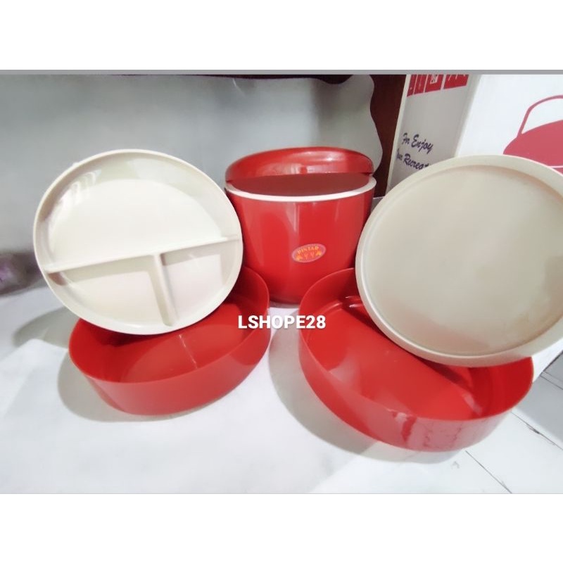 Rantang piknik 3 susun.Rantang plastik 3 susun.Rantang picnic club 3 susun.