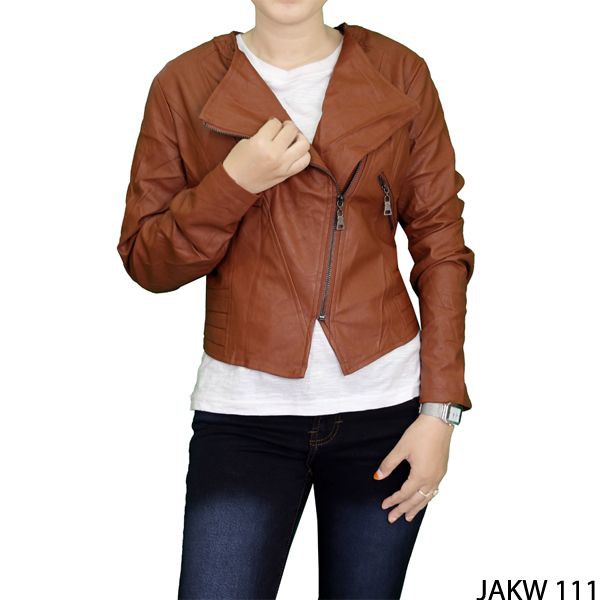 Jaket Wanita Semi Kulit / Jaket Casual / Ada Puring (COMB)