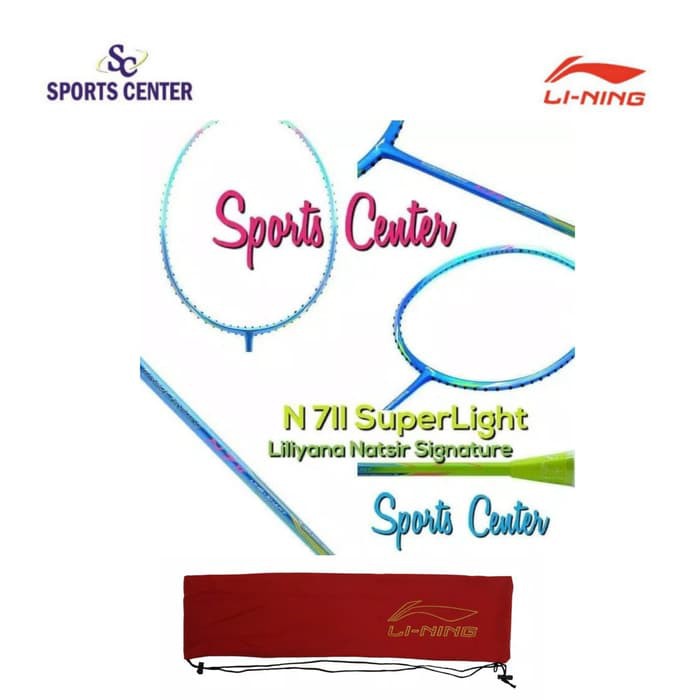 BIG SALE  Raket Badminton Lining N7II / N 7II Lilyana Natsir Blue