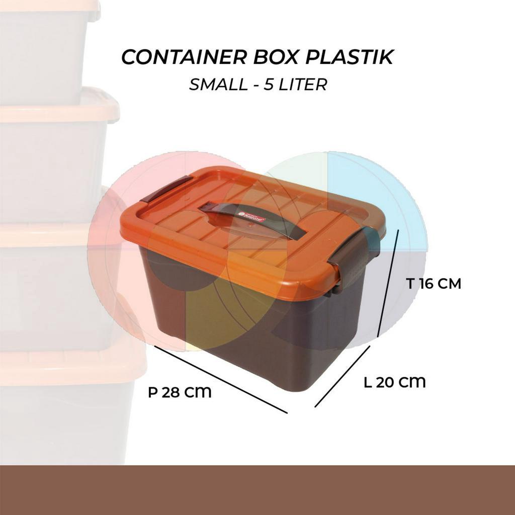 Container Box Plastik Kotak Penyimpanan Barang - 5 Liter