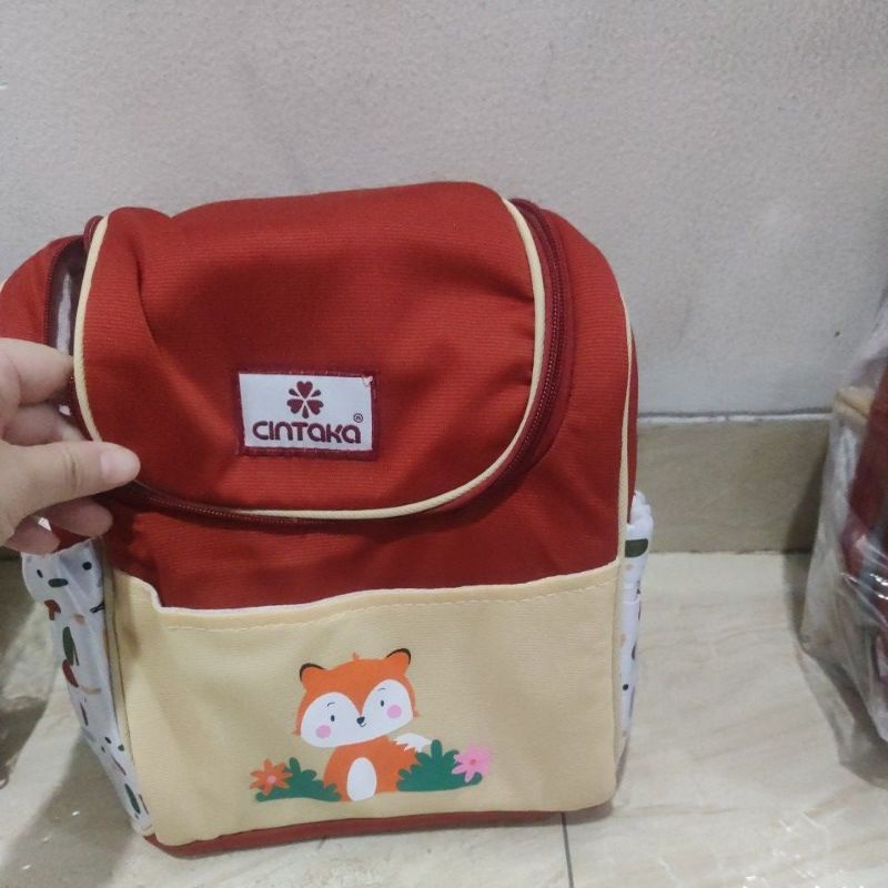 Chintaka CBT2853 Tas Bayi keci saku print seri fox