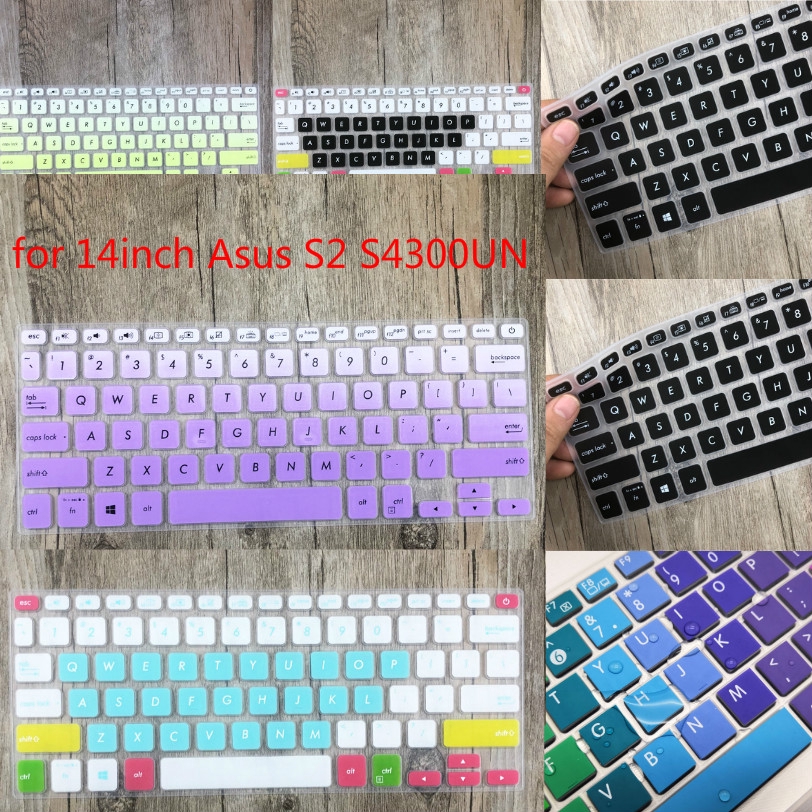 Cover Pelindung Keyboard Bahan Silikon Ultra Tipis Lembut untuk Asus S2 / S2 / s4300un