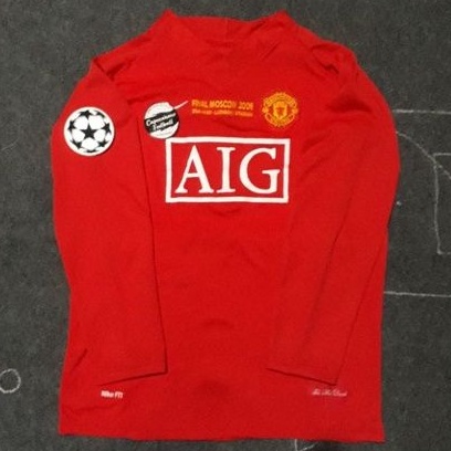 JERSEY MANCHESTER UNITED RETRO 2007 2008 LS LONGSLEEVE 07 08 2006 06 2009 09