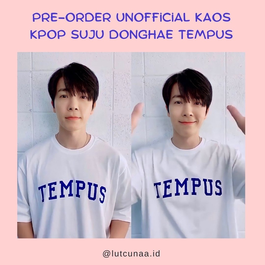 Pre-Order Unofficial KAOS KPOP Super Junior DONGHAE TEMPUS