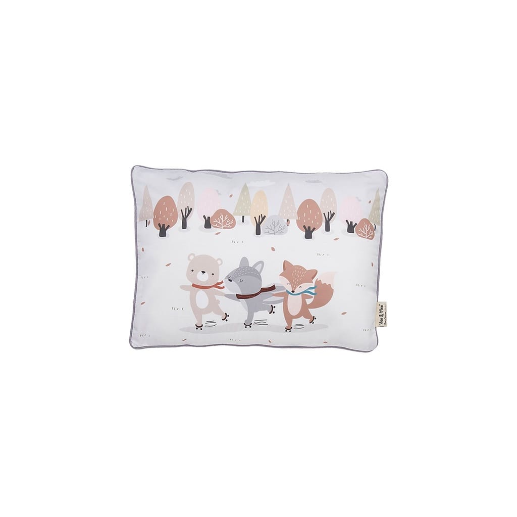 Vee &amp; Mee Bantal  Guling Bayi Set Anti Bakteri Raccoon &amp; Friends Series -  VMB 3050